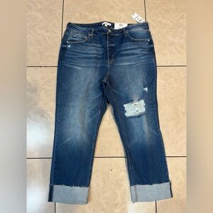 And Now This Women's High Rise Blue Jeans